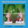 Handmade christmas candles with monkey statue for home decoration